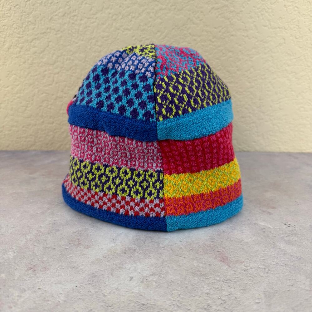 Solmate Socks Patchwork Knit Beanie Colorful Outdoor Winter USA Made